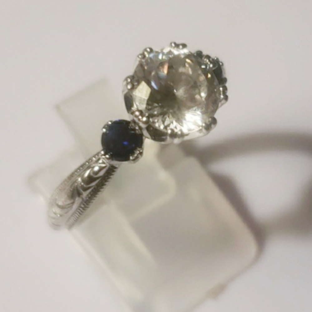 Host Pick Gorgeous Tacori Genuine Sapphire and Absolute Ring - Picture 4 of 5